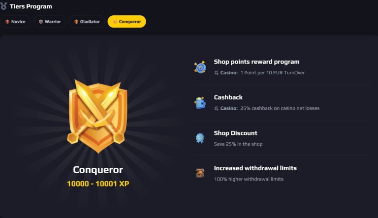 Chancer Casino programme VIP